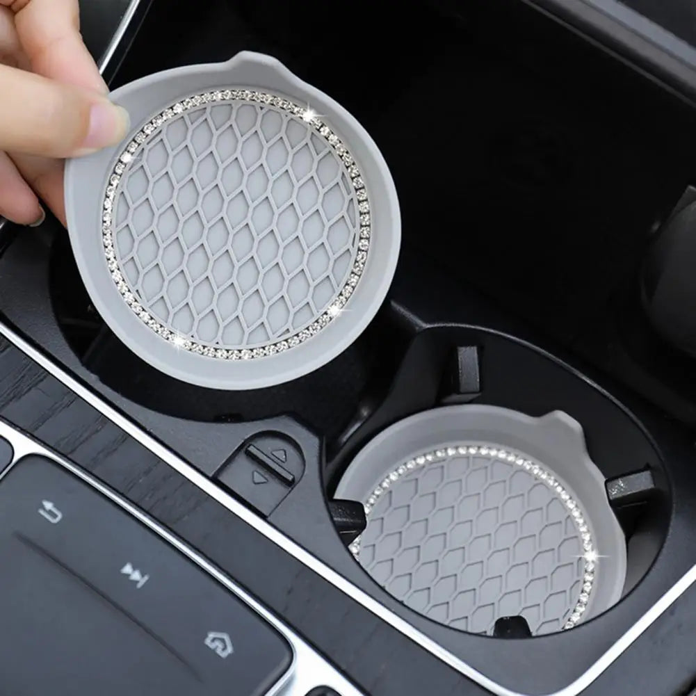 4Pcs Rhinestone Car Cup Holder Coaster